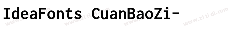 IdeaFonts CuanBaoZi字体转换